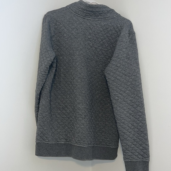 Patagonia organic cotton quilt snap t-pullover drifter grey/coral sz M - Picture 6 of 6